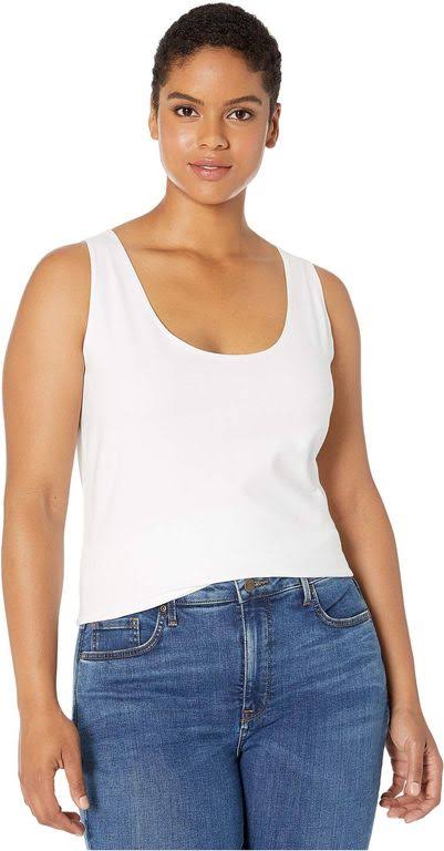 Lysse Anatomical Tank (Plus Size) White Size 3X Womens