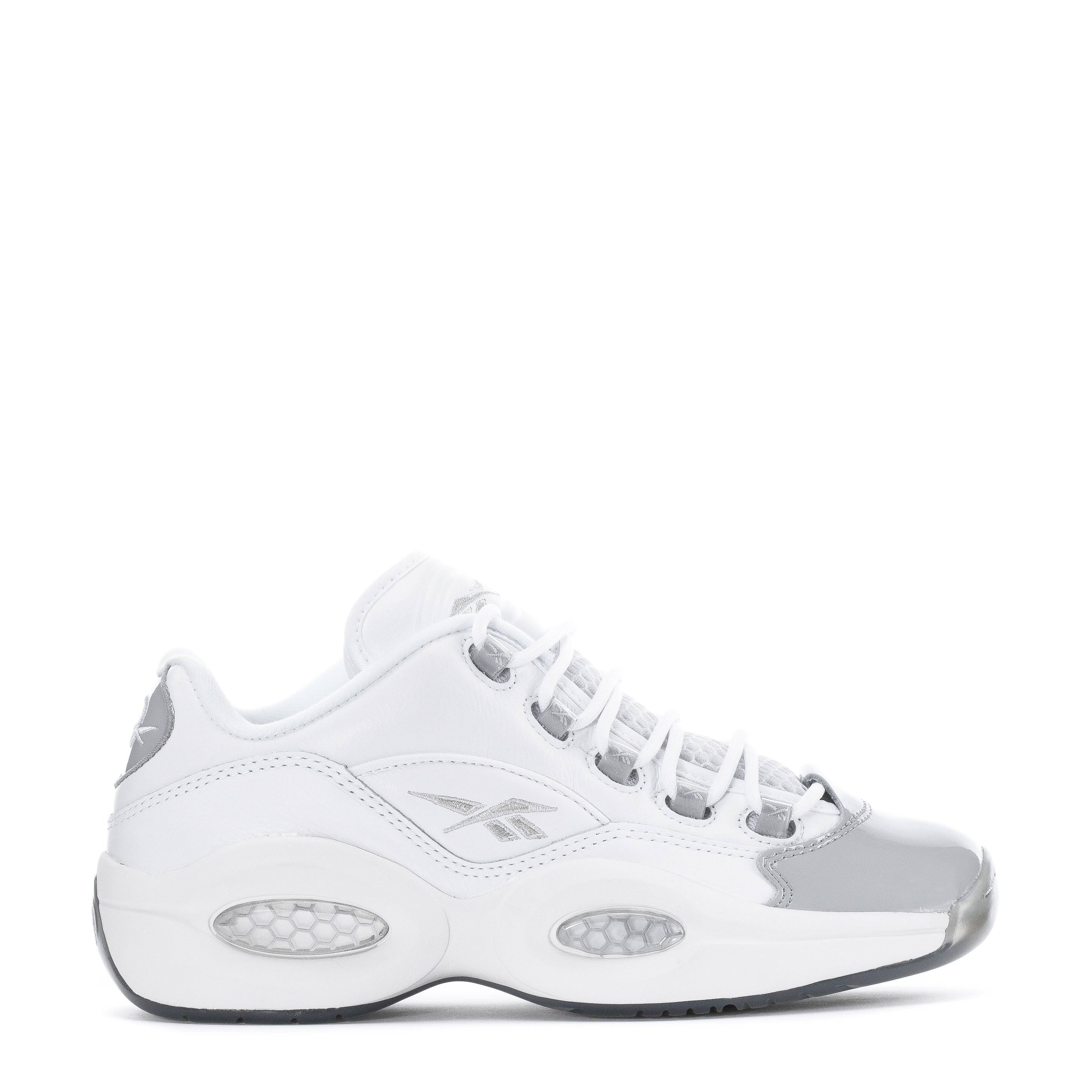 Reebok Mens Question Low - Shoes White/Grey Size 12.0