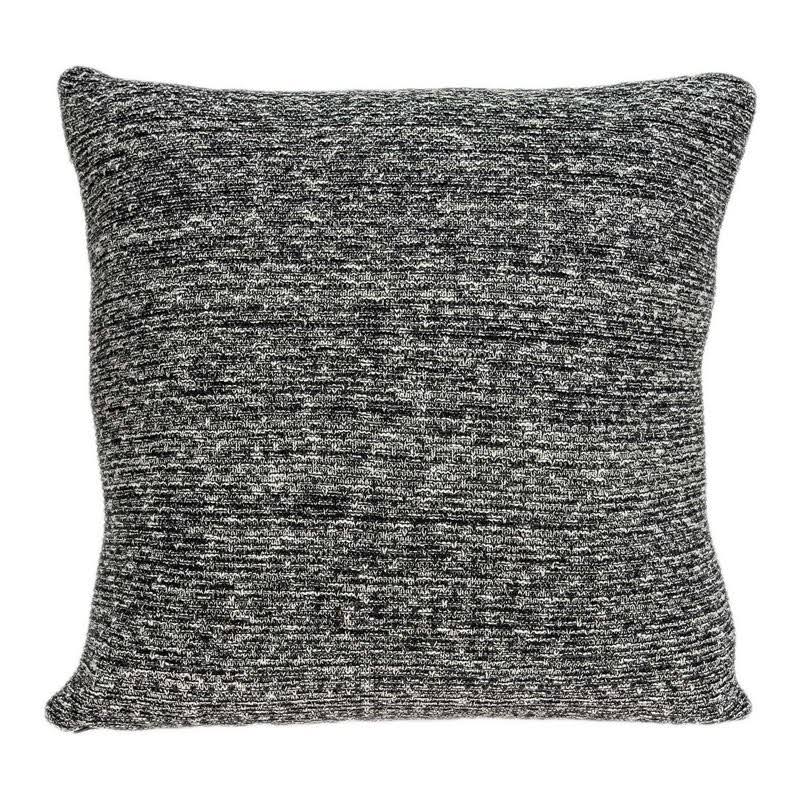 HomeRoots 20x22 Square Weave Accent Transitional Cotton Pillow Cover in Gray - 9000333906