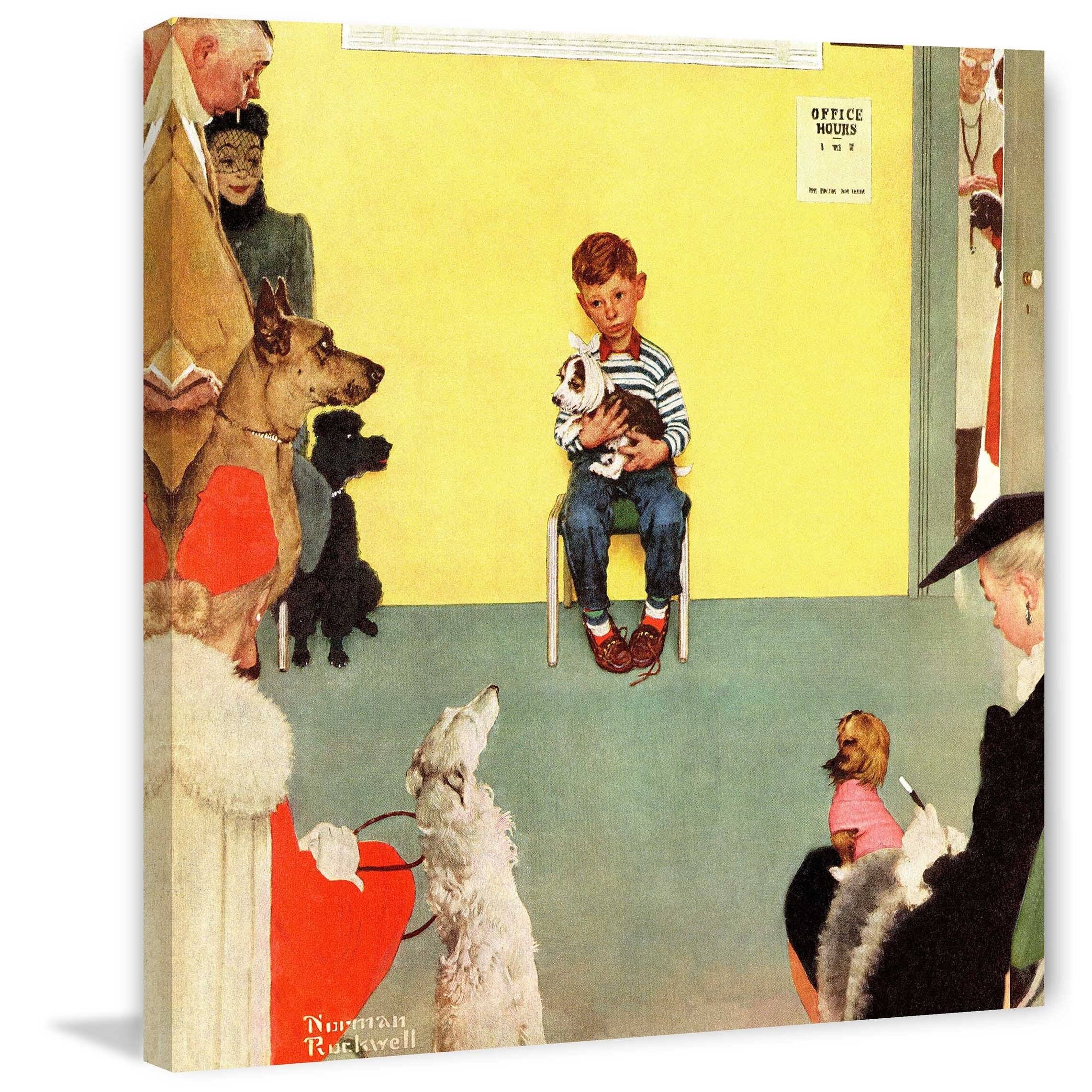 Marmont Hill at The Vets by Norman Rockwell Painting Print on Canvas,