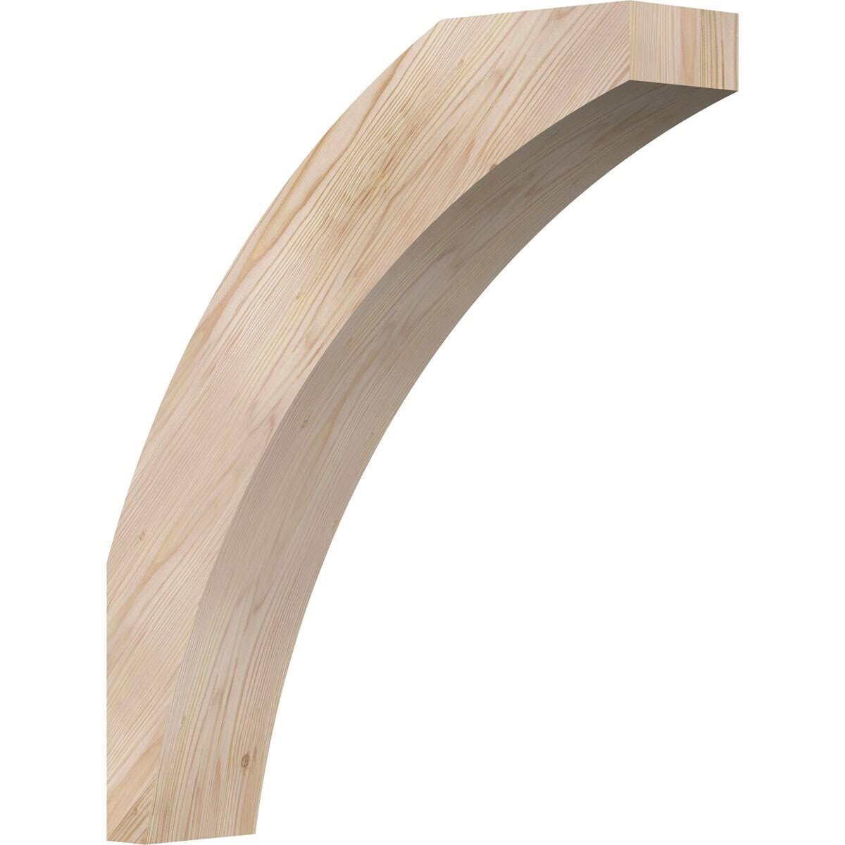 Ekena Millwork 5 1/2x22W x 24x22D x 28x22H Thorton Smooth Brace, Douglas Fir