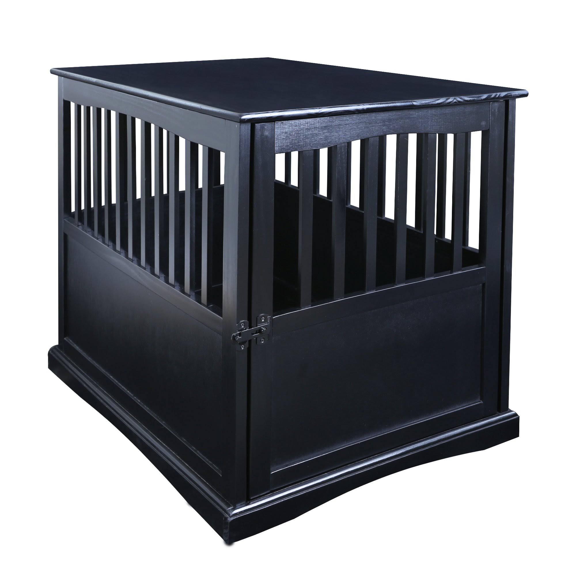 Casual Home Pet Crate End Table - Black