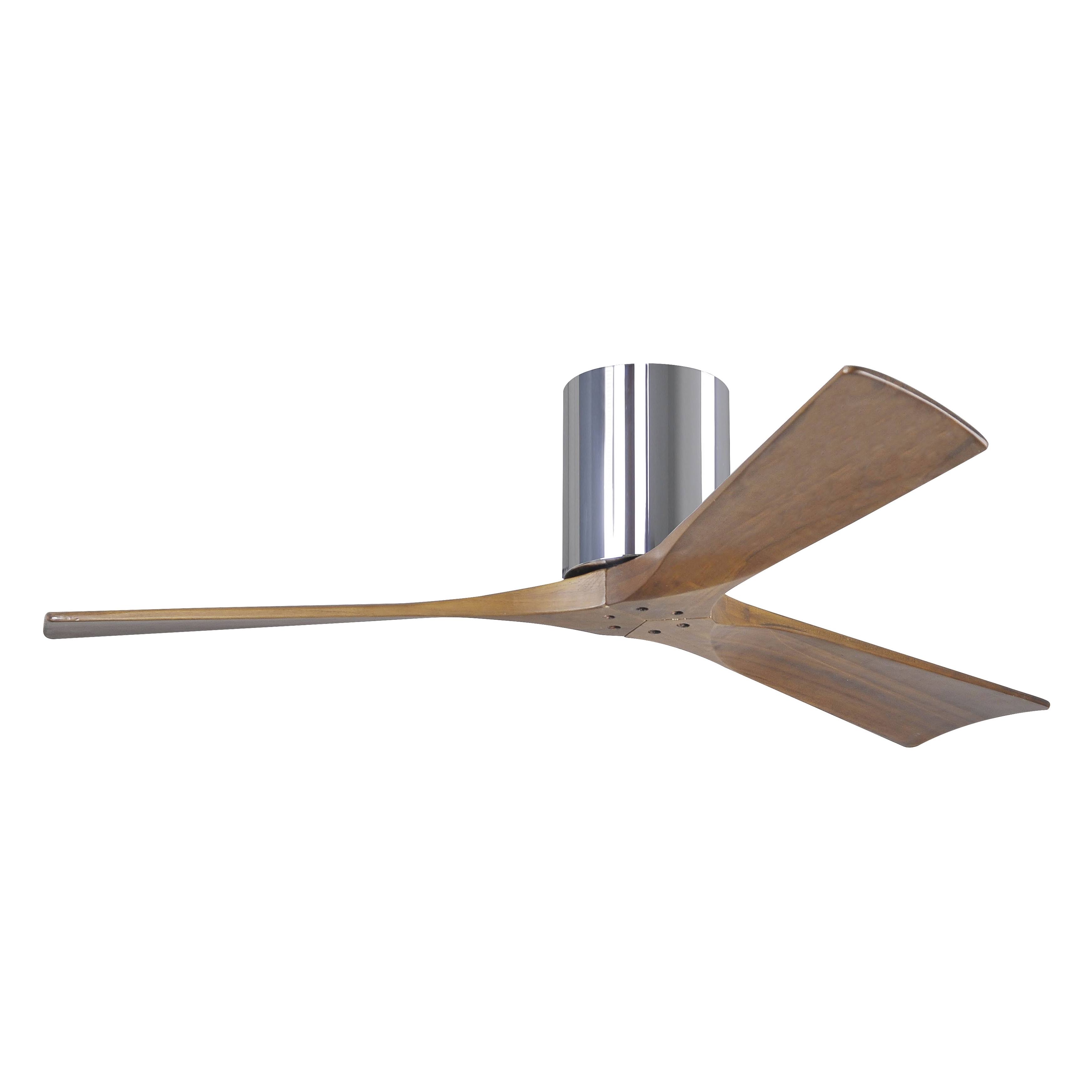 Matthews Fan Company Ir3h-cr-52 Irene 52 inch 3 Blade Hugger-Style Ceiling Fan in Polished Chrome