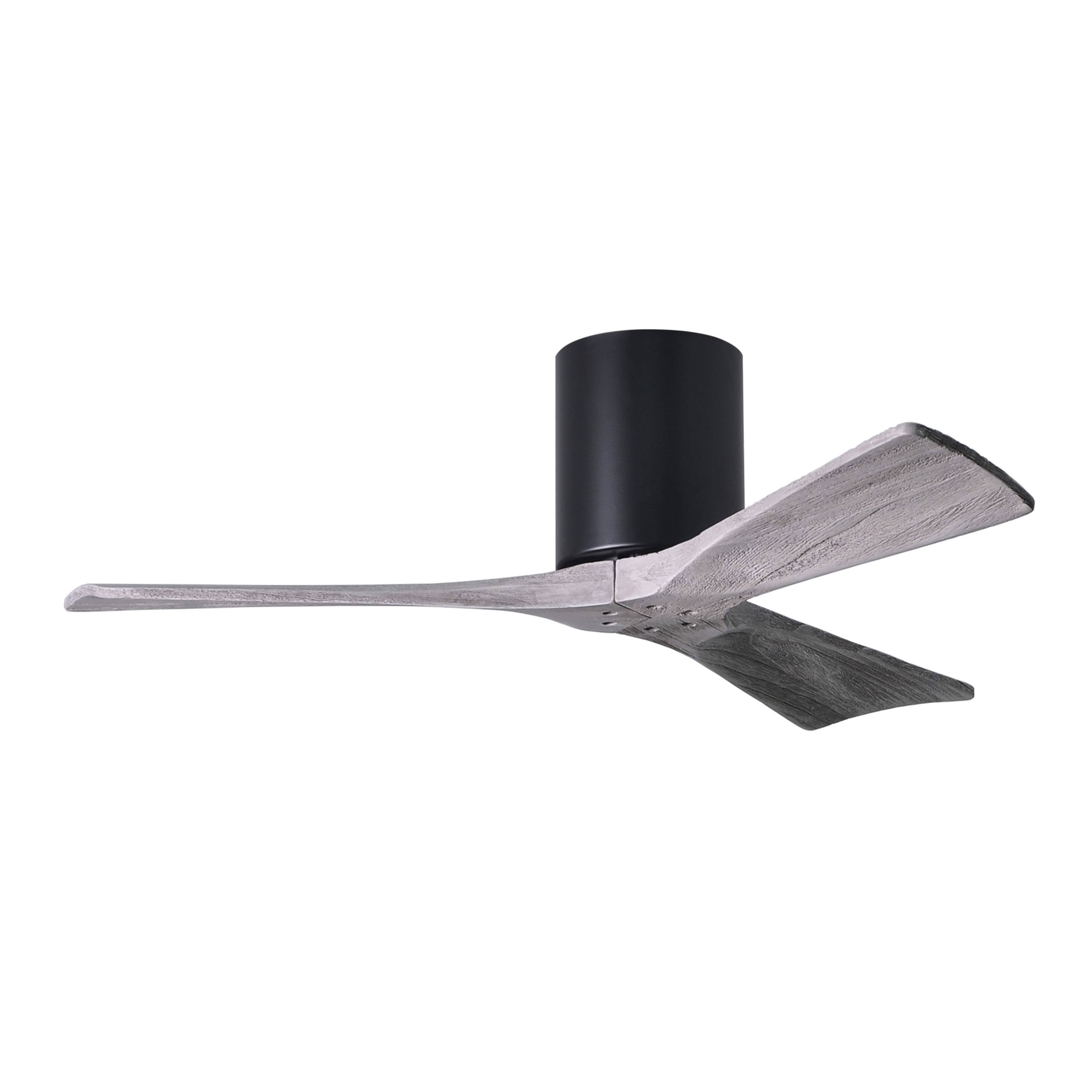 Irene Hugger Ceiling Fan by Matthews Fan Company, Matte Black, IR3H-BK-BW-42