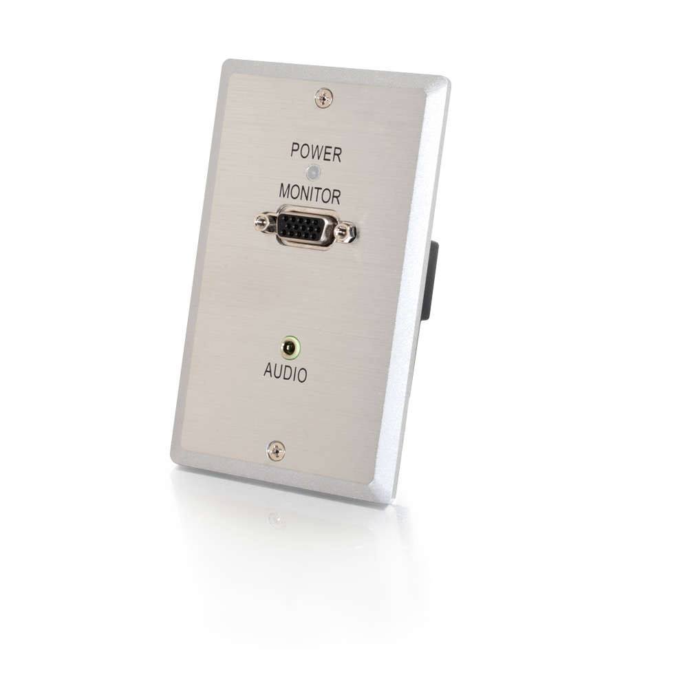 C2G TruLink VGA+3.5mm Audio over UTP Wall Plate Receiver - A/V Extender 29366