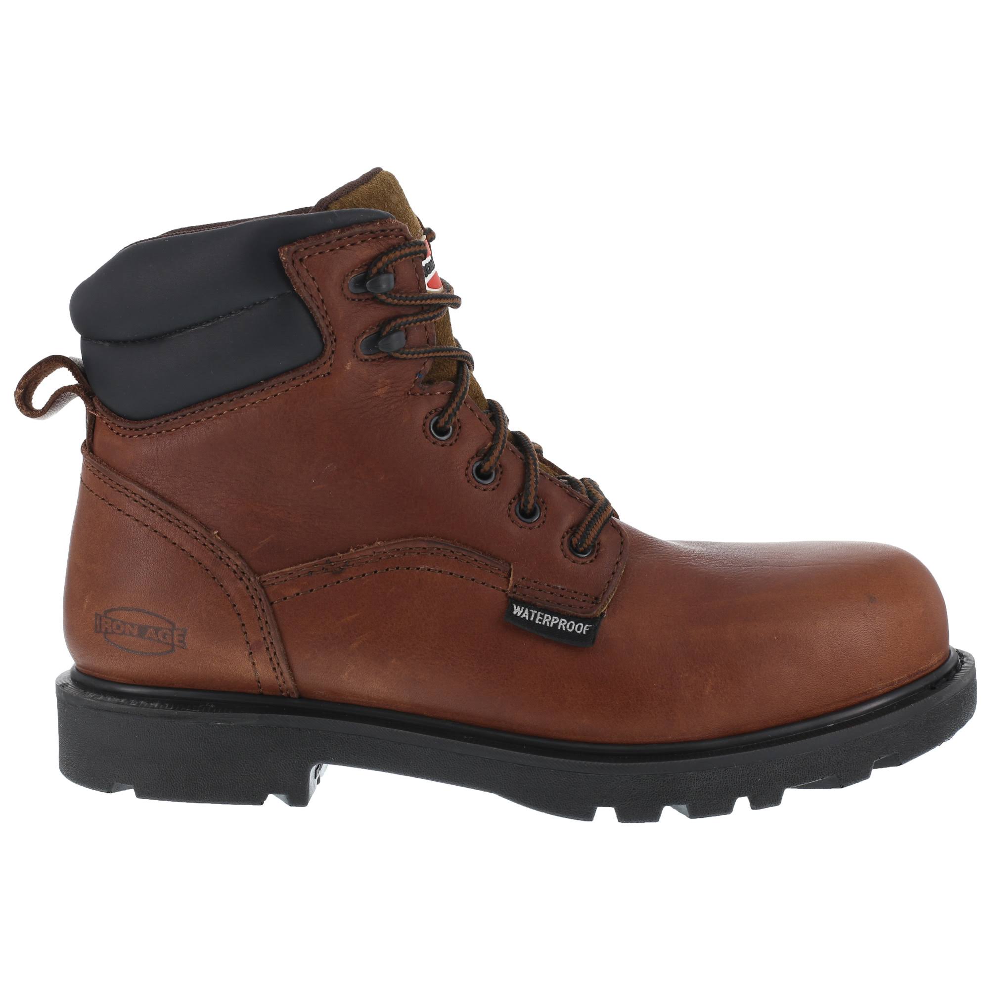 Iron Age Men's Hauler Waterproof Work Boots - Brown, 13