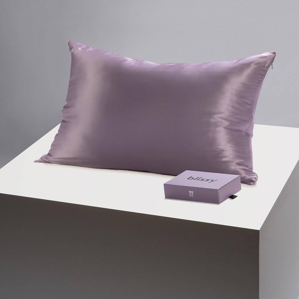 Blissy 100% Mulberry 22-Momme Silk Pillowcase - Lavender - King
