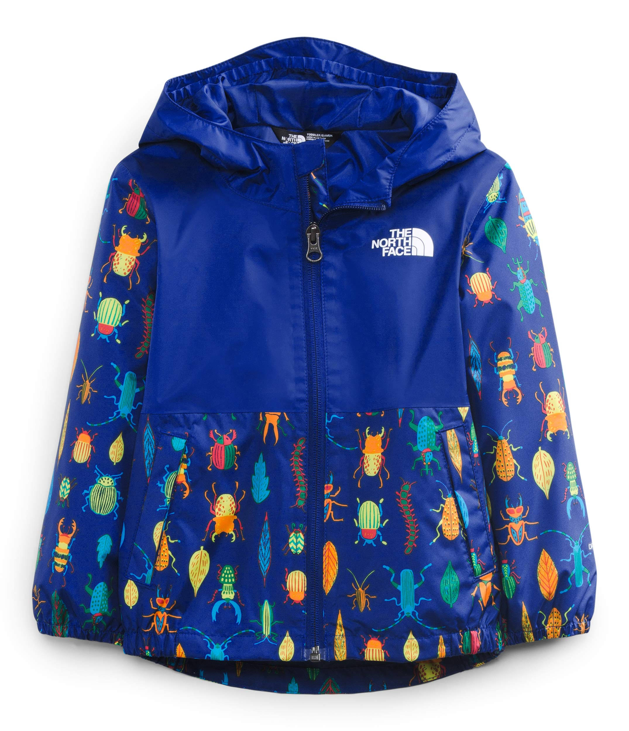The North Face Toddlers& Zipline Rain Jacket - 2T - Bolt Blue Critter Crawl Print