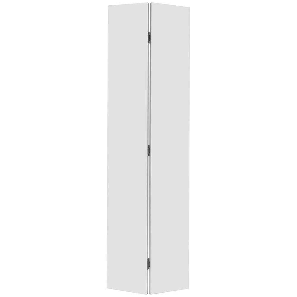 Masonite 24 in. x 80 in. Flush Hardboard Primed White Hollow-Core Smooth Composite Bi-Fold Interior Door