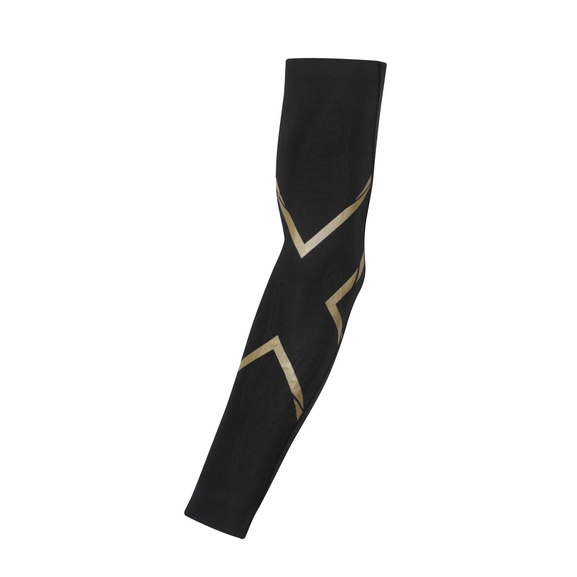 2XU MCS Elite Compression Arm Guards Black/Gold, M