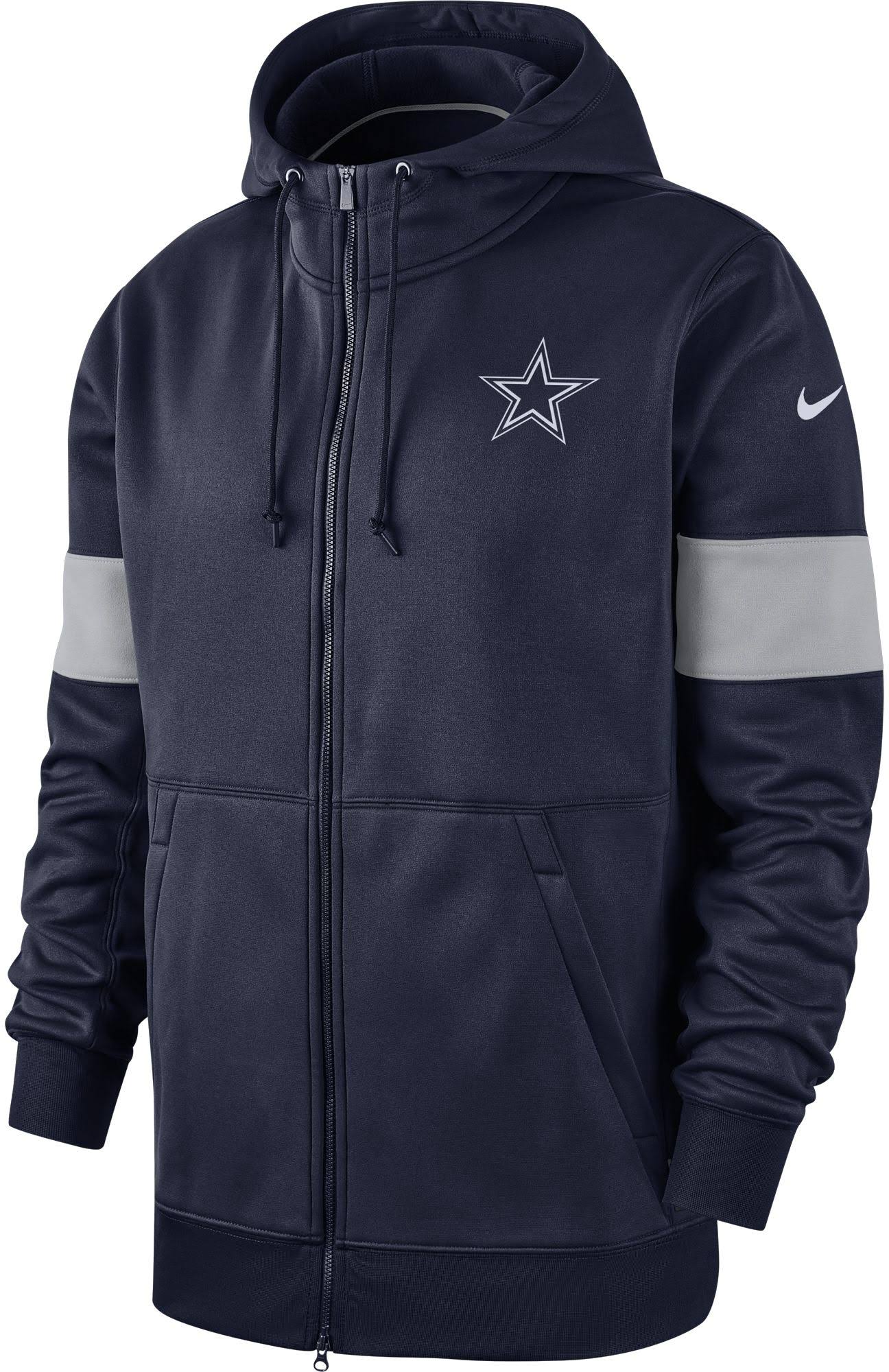 Dallas Cowboys Therma-Fit Fleece Full-Zip Hoodie - Navy S