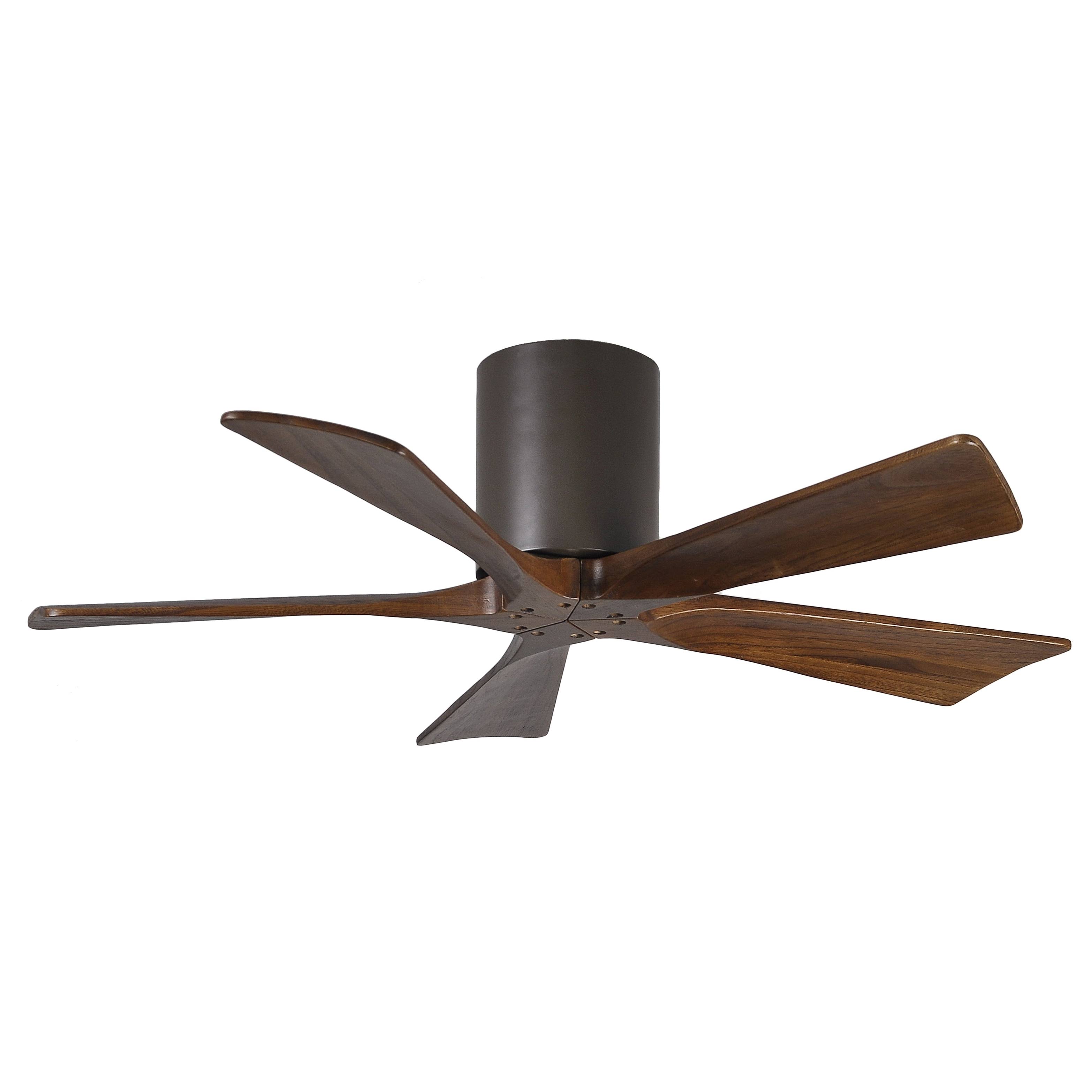 Irene 5 Blade Hugger Ceiling Fan - Textured Bronze - 42x22