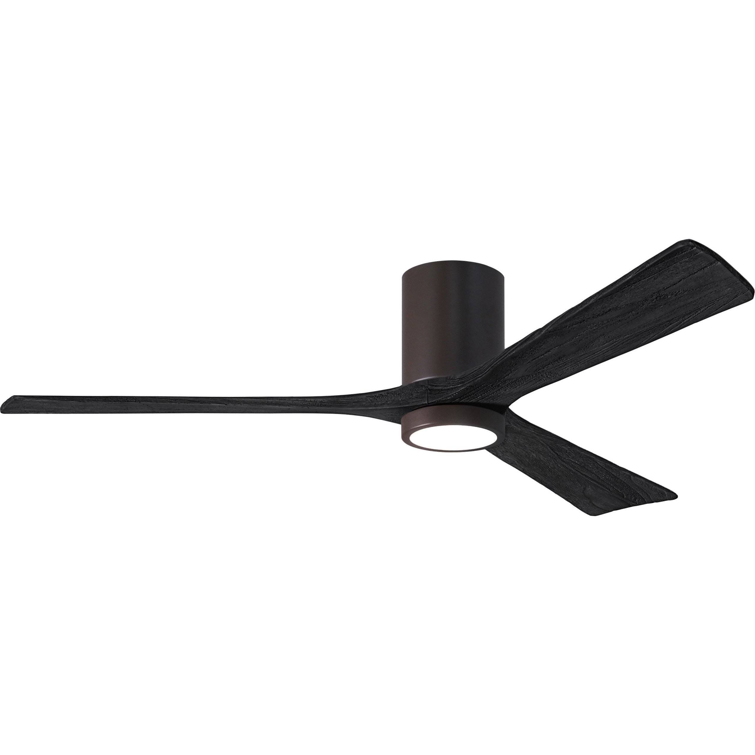 Matthews Fans IR3HLK-TB-BK-60 Irene - Ceiling Fan with Light Kit Matte Black 60 Inches Textured Bronze Finish