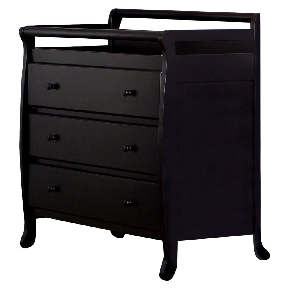 Dream On Me Liberty Collection 3-Drawer Changing Table, Black