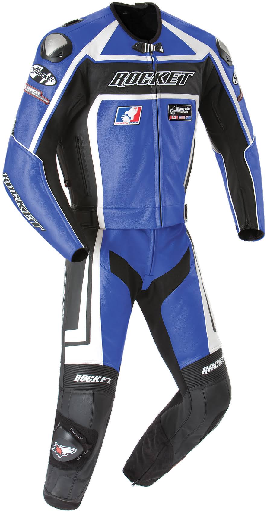 Joe Rocket Speedmaster 5.0 Two-Piece Suit, Blue/Black / 50