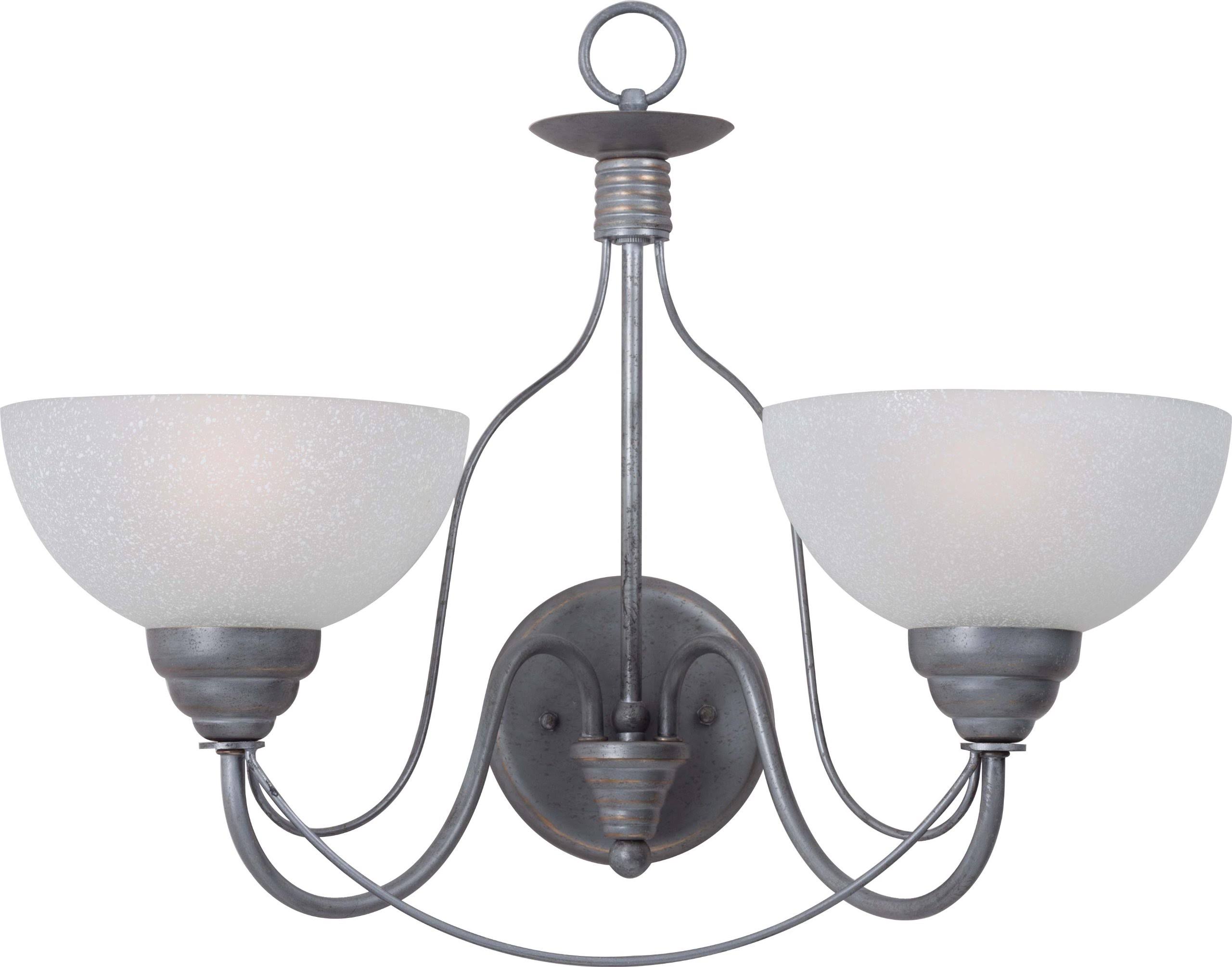 Volume Lighting V4822 Wall Sconce, Antique Silver Finish