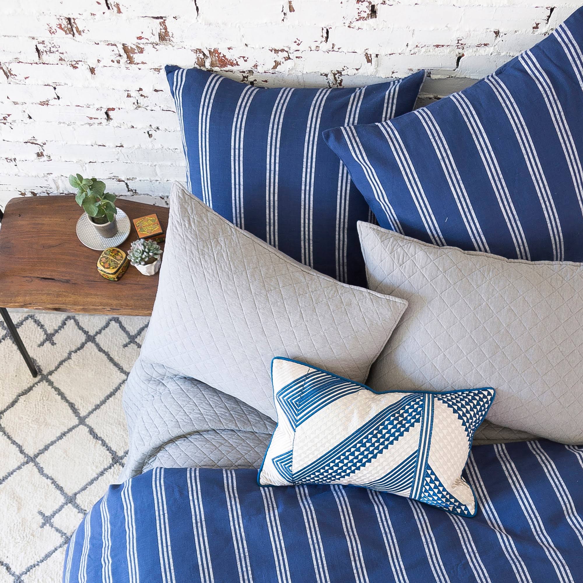 Carol u0026 Frank Perry Indigo King Duvet Cover