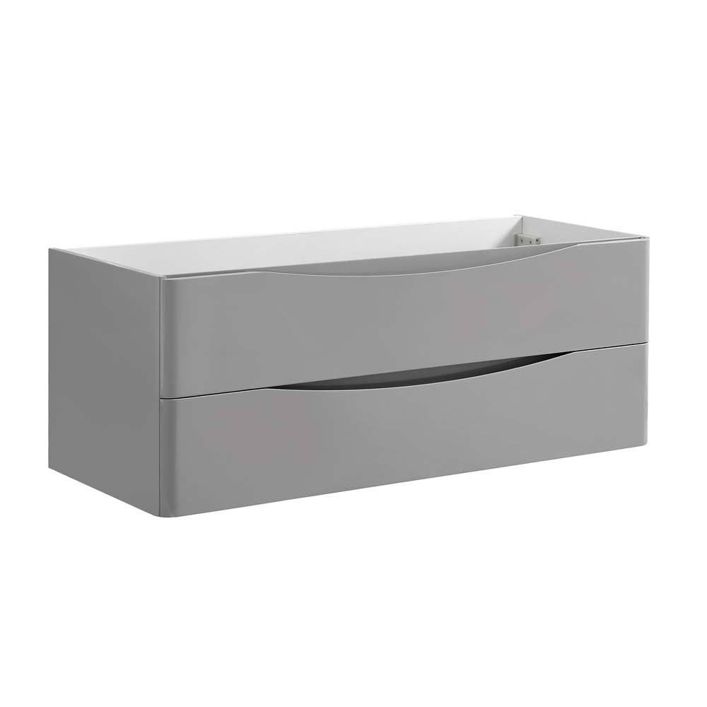 Fresca Tuscany 48x22 Glossy Gray Wall Hung Modern Bathroom Cabinet