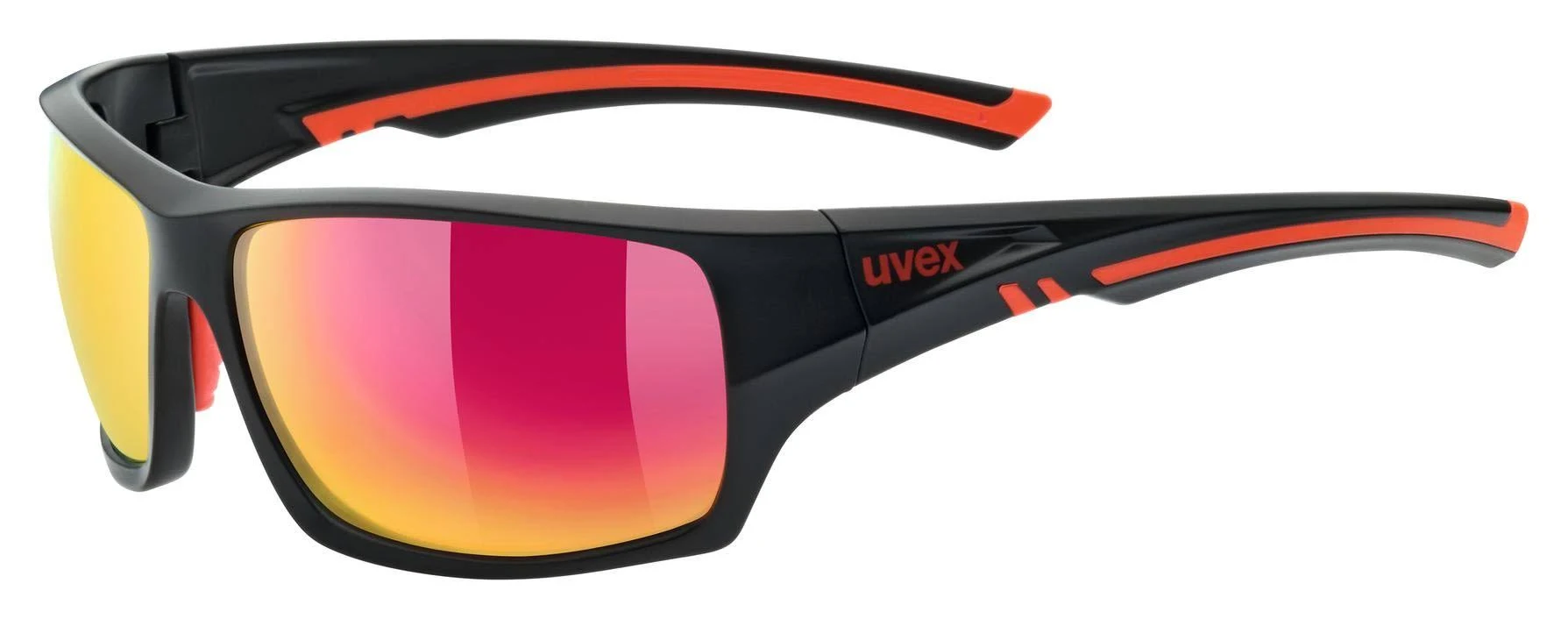 Uvex Sportstyle 222 Pola Black Mat Red Mirror Red Polarized Medium