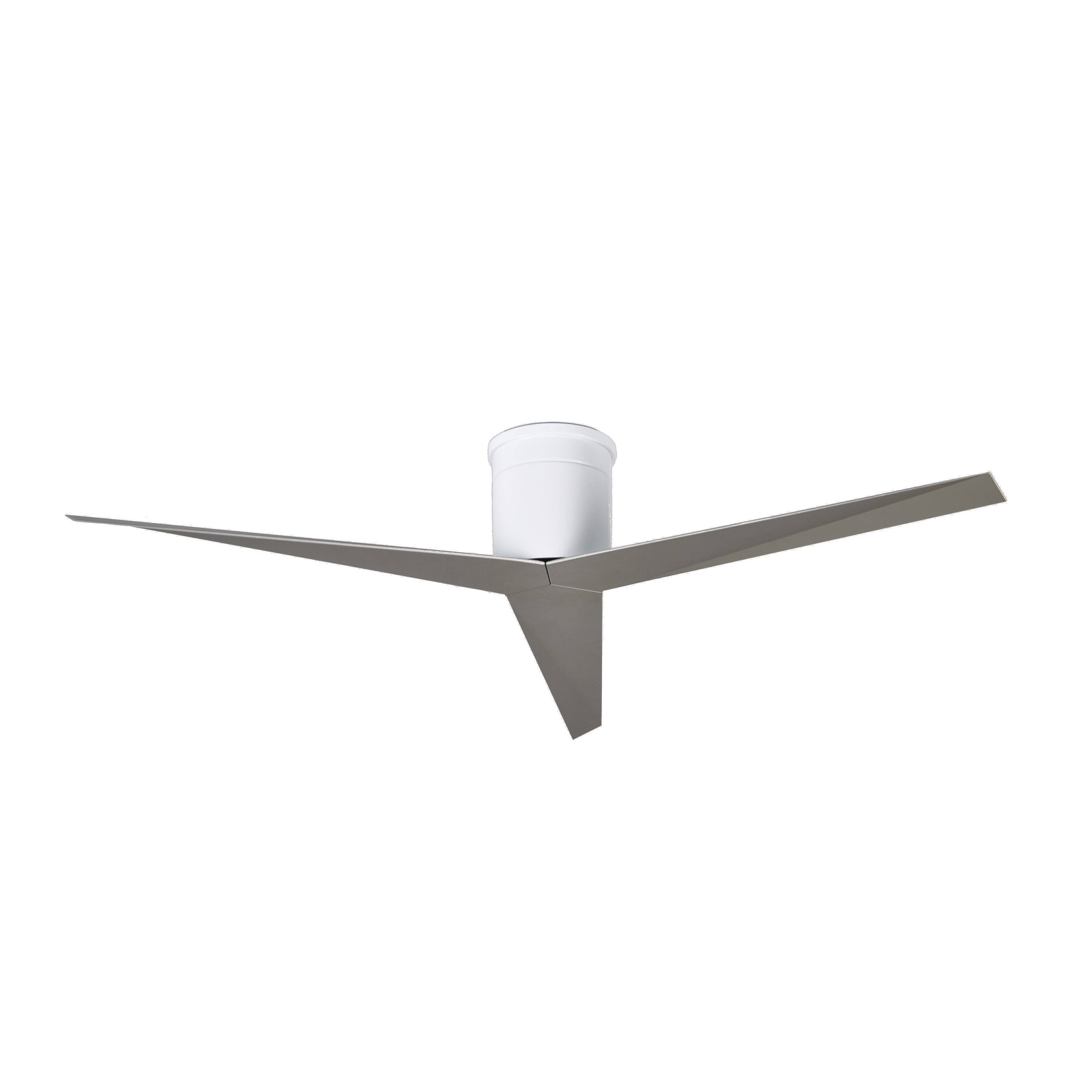 Eliza Hugger Ceiling Fan by Matthews Fan Company, Gloss White, EKH-WH-BN