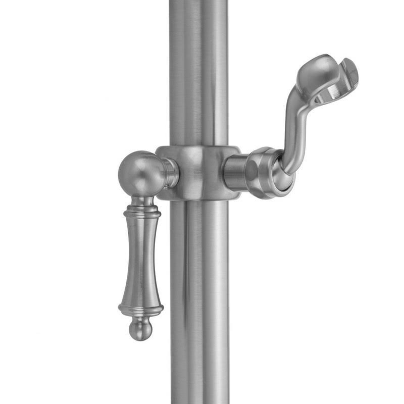 Jaclo Roaring 20's/Cranford 5 1/2x22 Fork Handshower Slider with Ball Lever Handle for Luxury Grab Bar in Europa Bronze SL79-EB
