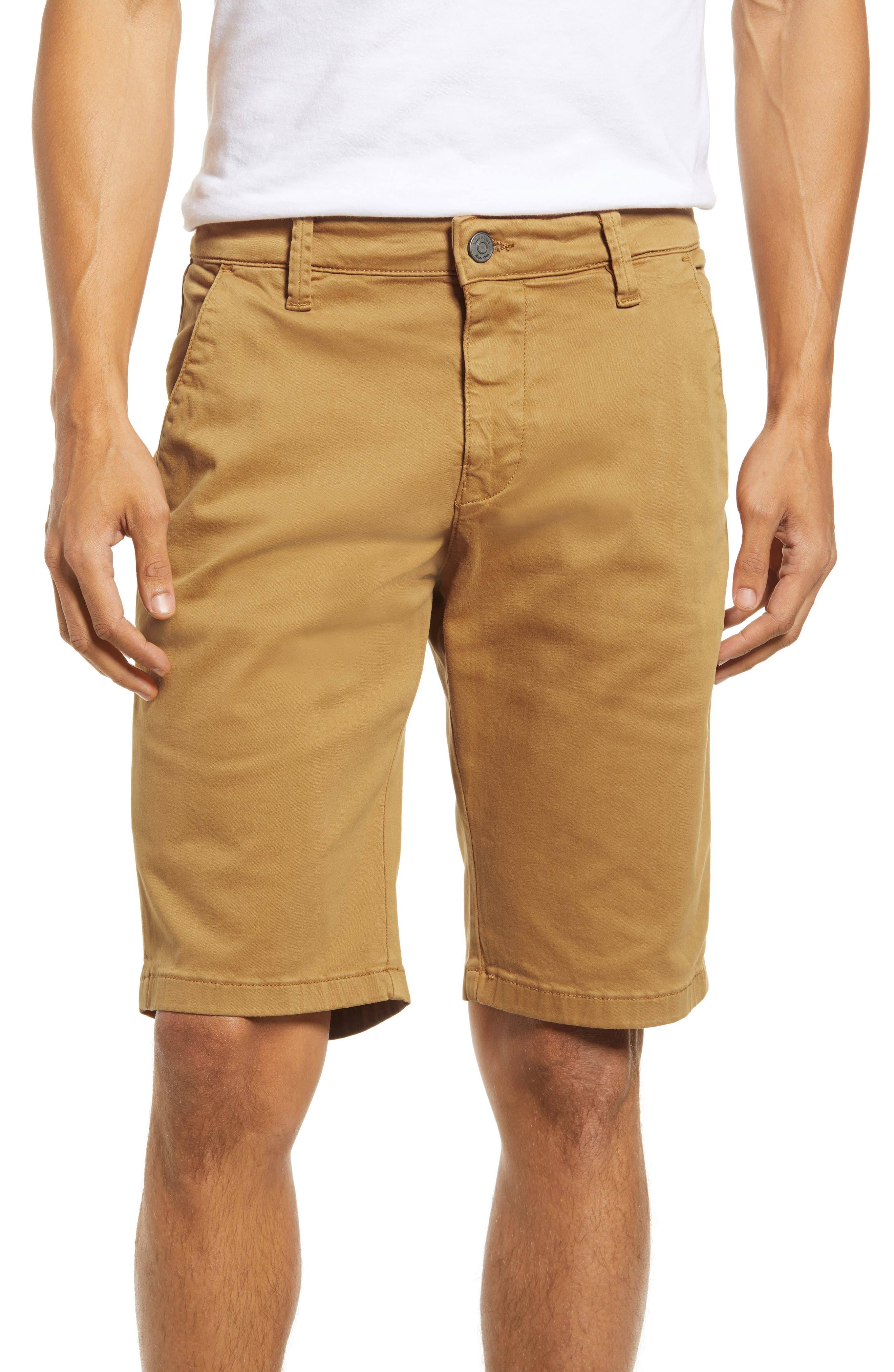 Mavi Jeans Men&s Jacob Slim Fit Flat Front Chino Shorts - Yellow - 35