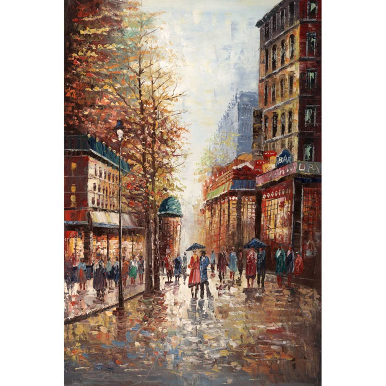 Trademark French Street Scene by Joval - Extra Large Artwork