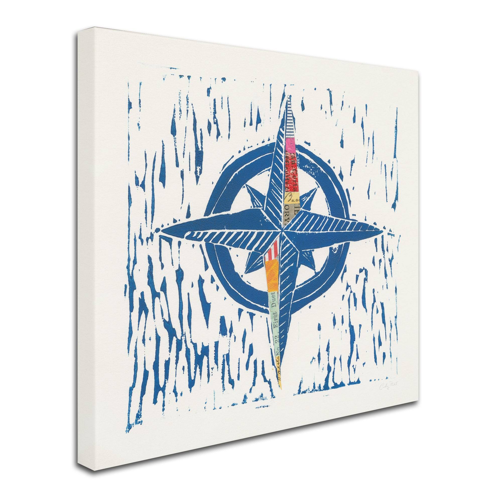Trademark Art Courtney Prahl 'Nautical Collage I' Gallery-Wrapped Canvas Art