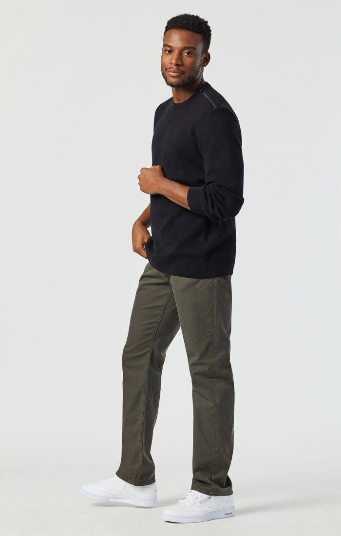 Mavi Men&s Matt Relaxed Straight Leg in Green Bedford | Men&s Jeans