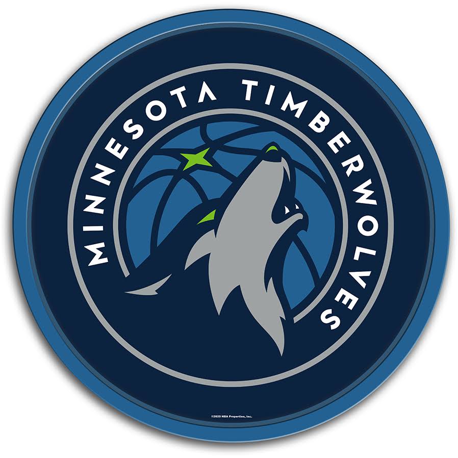Minnesota Timberwolves: Modern Disc Wall Sign
