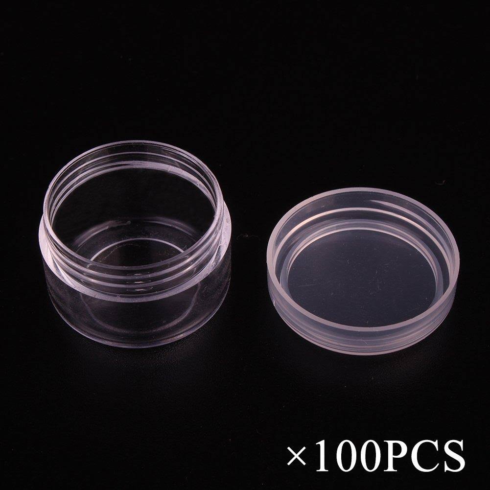 5 Gram Cosmetic Containers 100pcs Sample Jars Tiny Makeup Sample Containers with Lids
