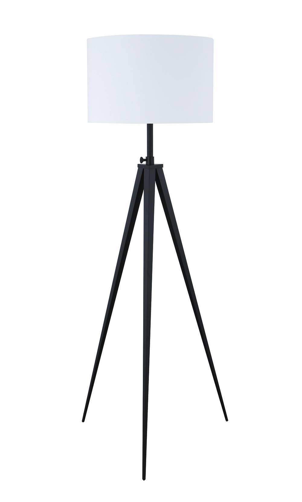 White and Black Tripod Floor Lamp by Coaster 920074