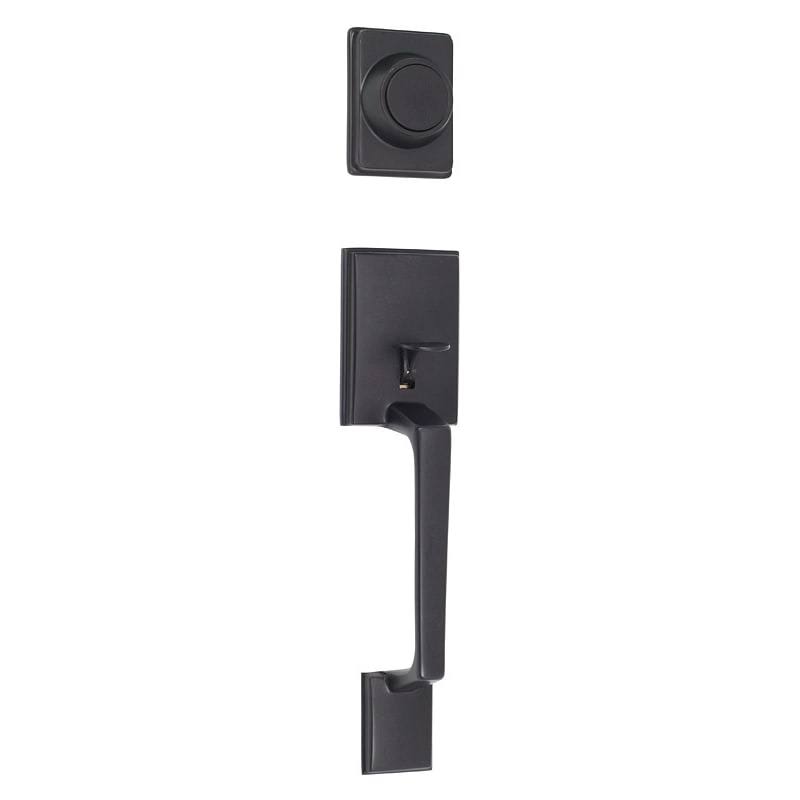 Delaney 405-CA Dummy Entry Handleset with Interior Lever from The Capri Series Oil Rubbed Bronze Handleset Dummy Set 240819