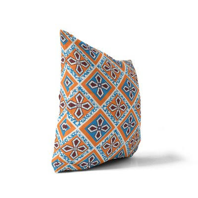 Aeiress Tribal Diamond Square Pillow Cover East Urban Home Size: 20x22 x 20x22