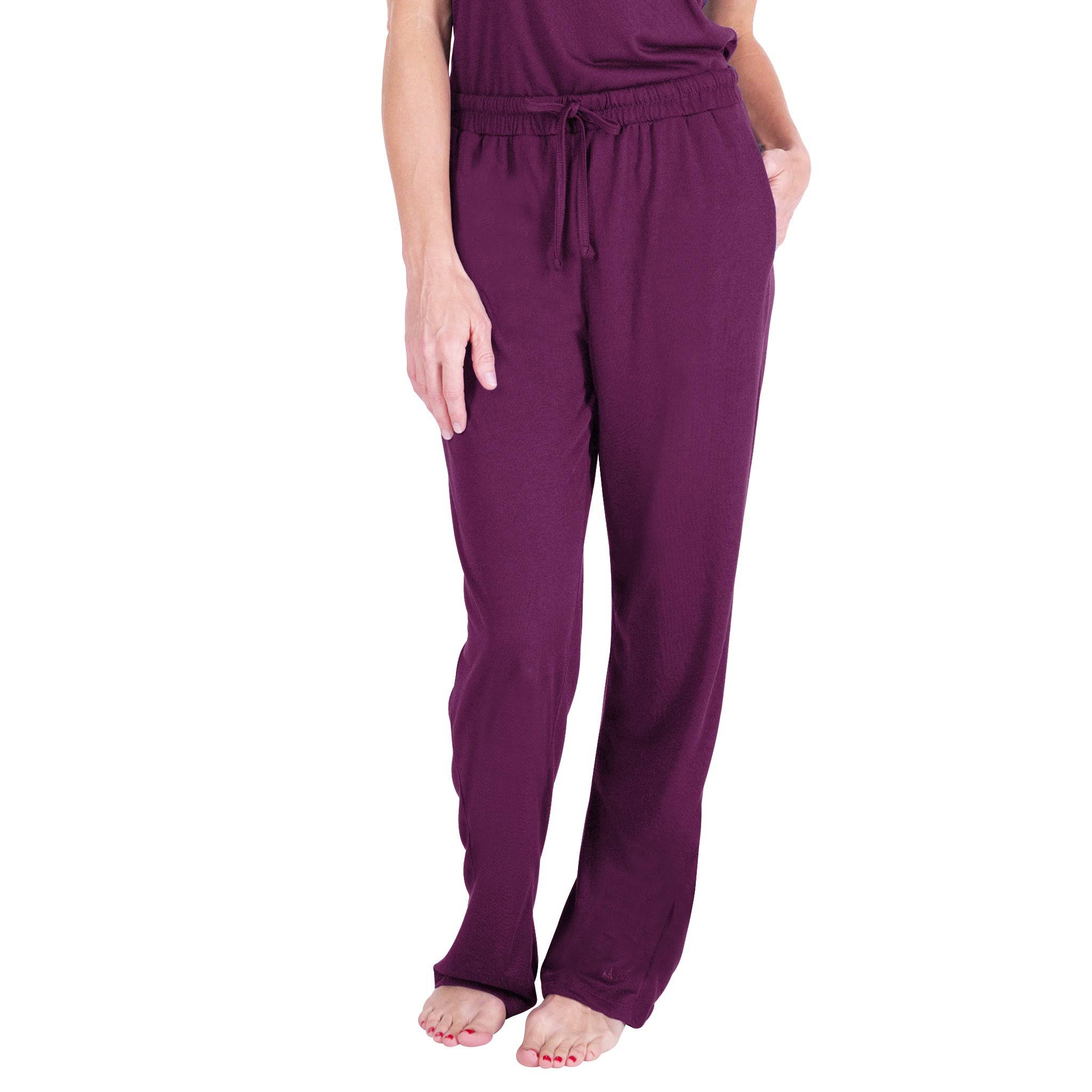 Women's Moisture Wicking Wide Band Pant - X-Large - Merlot