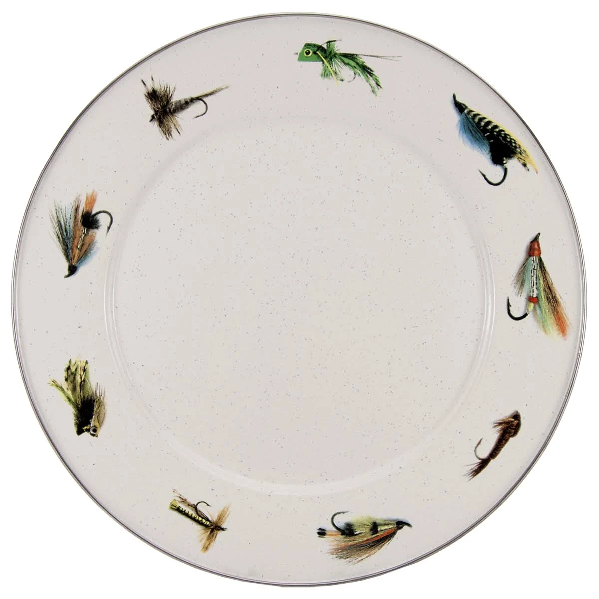 Golden Rabbit - Fishing Fly Pattern - 12.5 inch Charger Plate