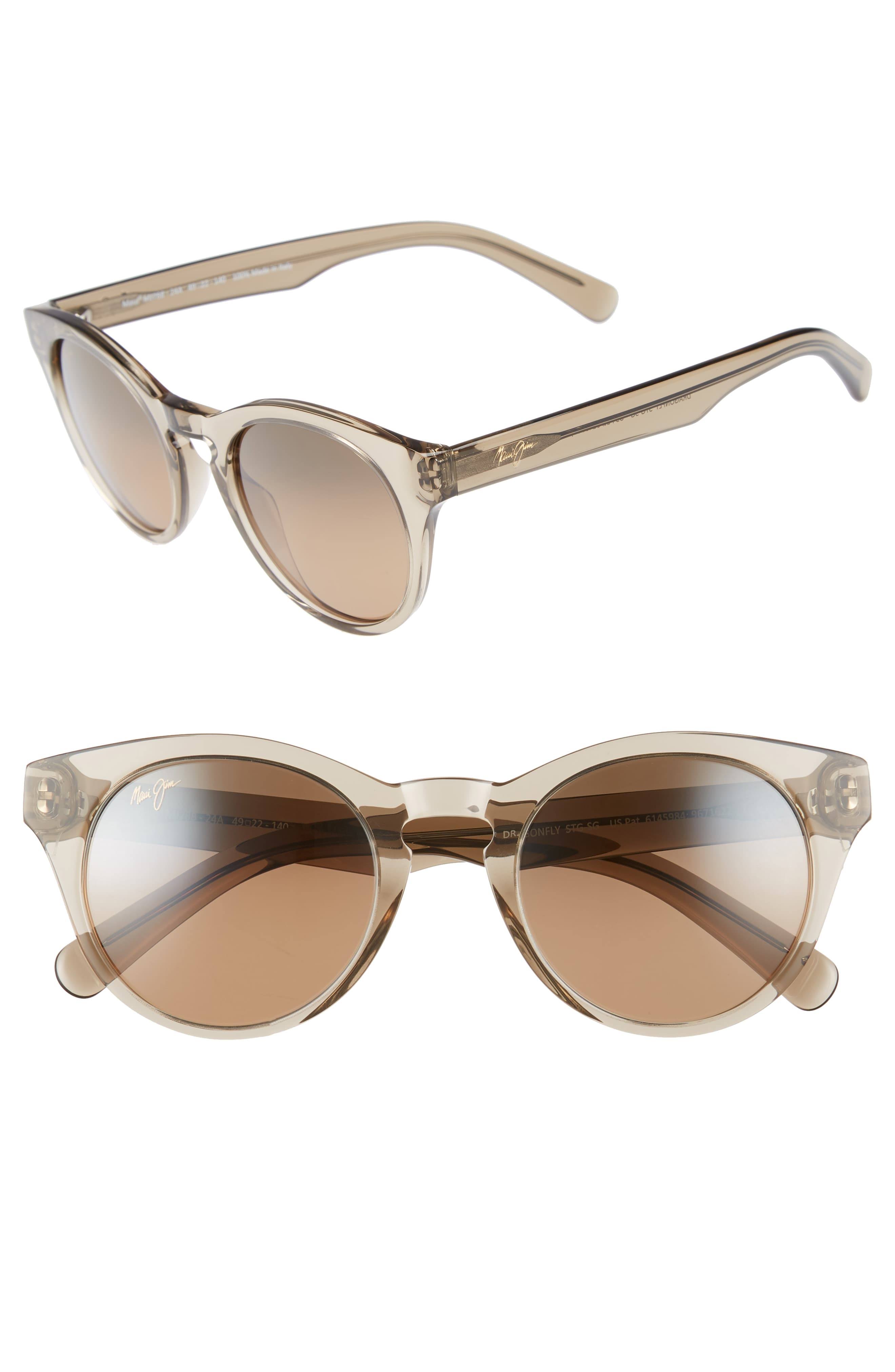 Maui Jim Dragonfly Sunglasses Translucent Taupe / HCL Bronze