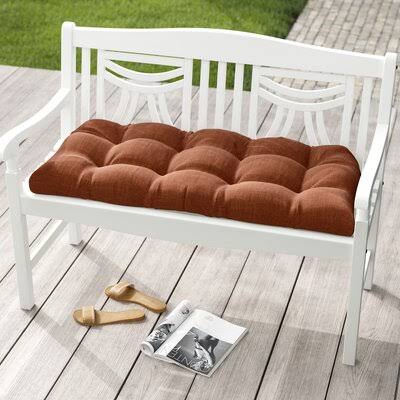 Indoor/Outdoor Loveseat/Sofa Cushion Latitude Run Fabric: Wheat