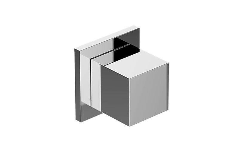 Graff G-8072-SH1-BNi-T M-Series Square Three-Way Diverter Valve Trim Plate and Handle in Brushed Nickel