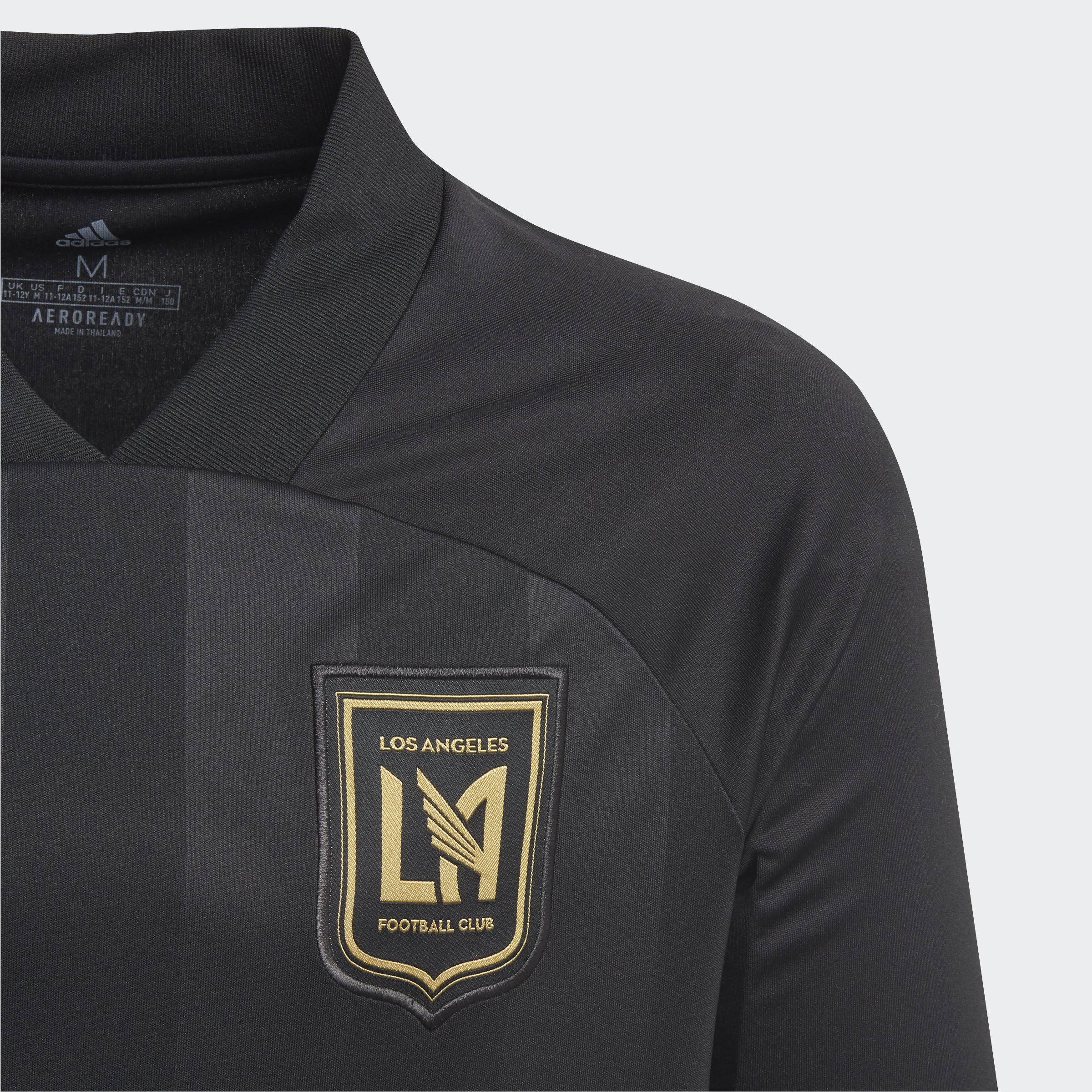 Adidas 2020 LAFC Youth Home Jersey Black/Dark Football Gold