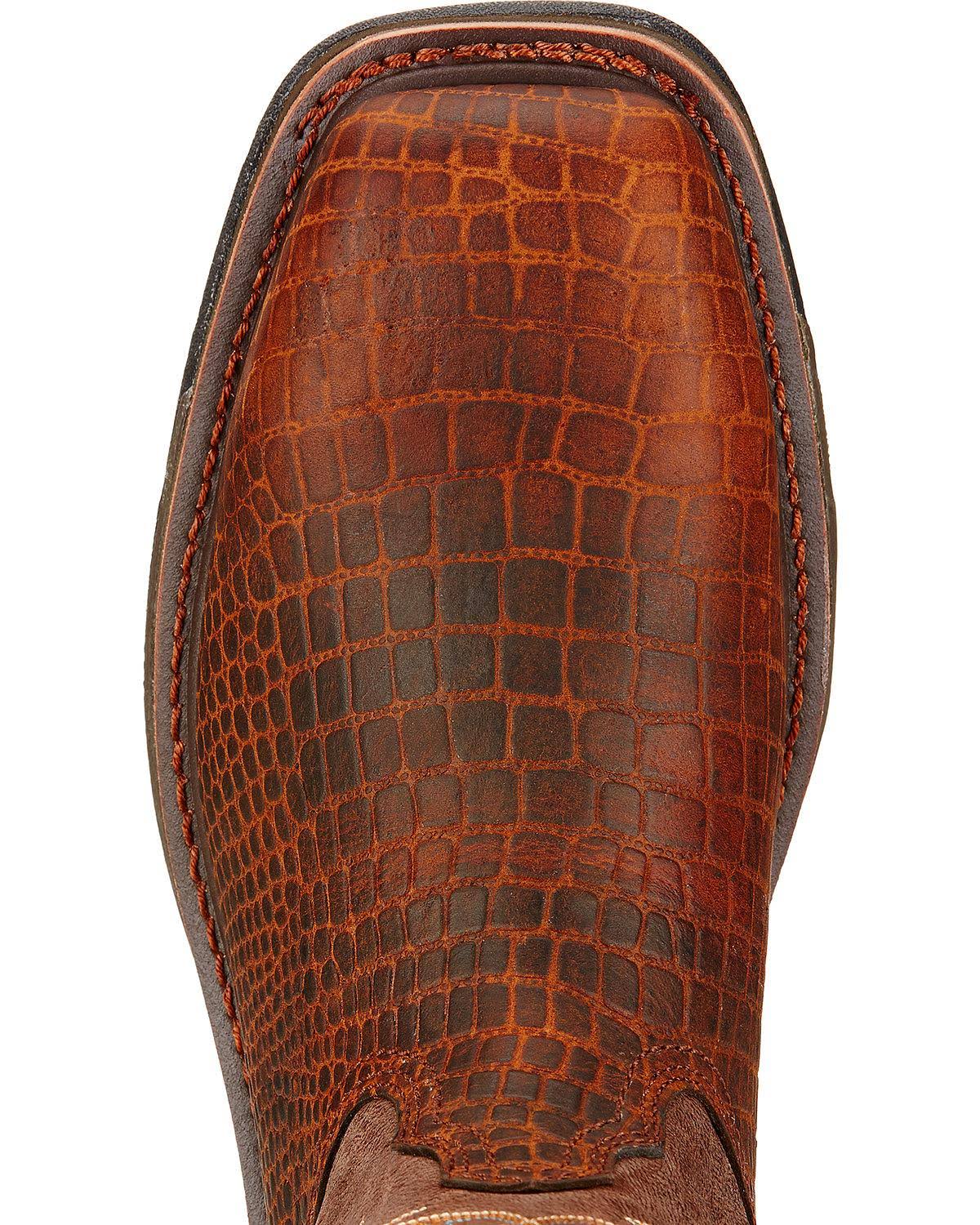 Ariat Men's Workhog Composite Toe Work Boot, Size: 10.5 D, Brown