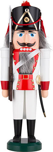 Nutcracker - Rifle Man, Red (39cm/15.4 inch) by Seiffener Volkskunst - Nutcrackers Germany - German Erzgebirge Craftsmanship