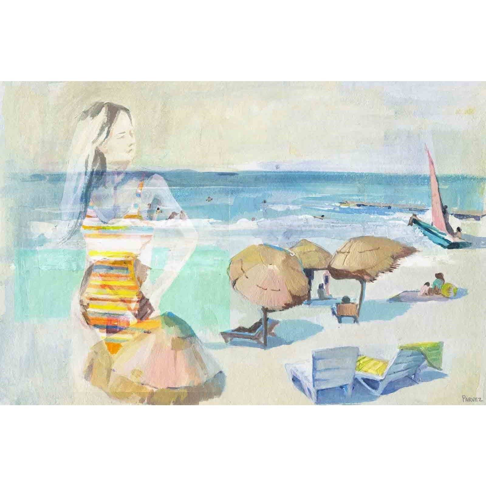 Handmade Summer Days Remembered Print on Wrapped Canvas - 36 x 24