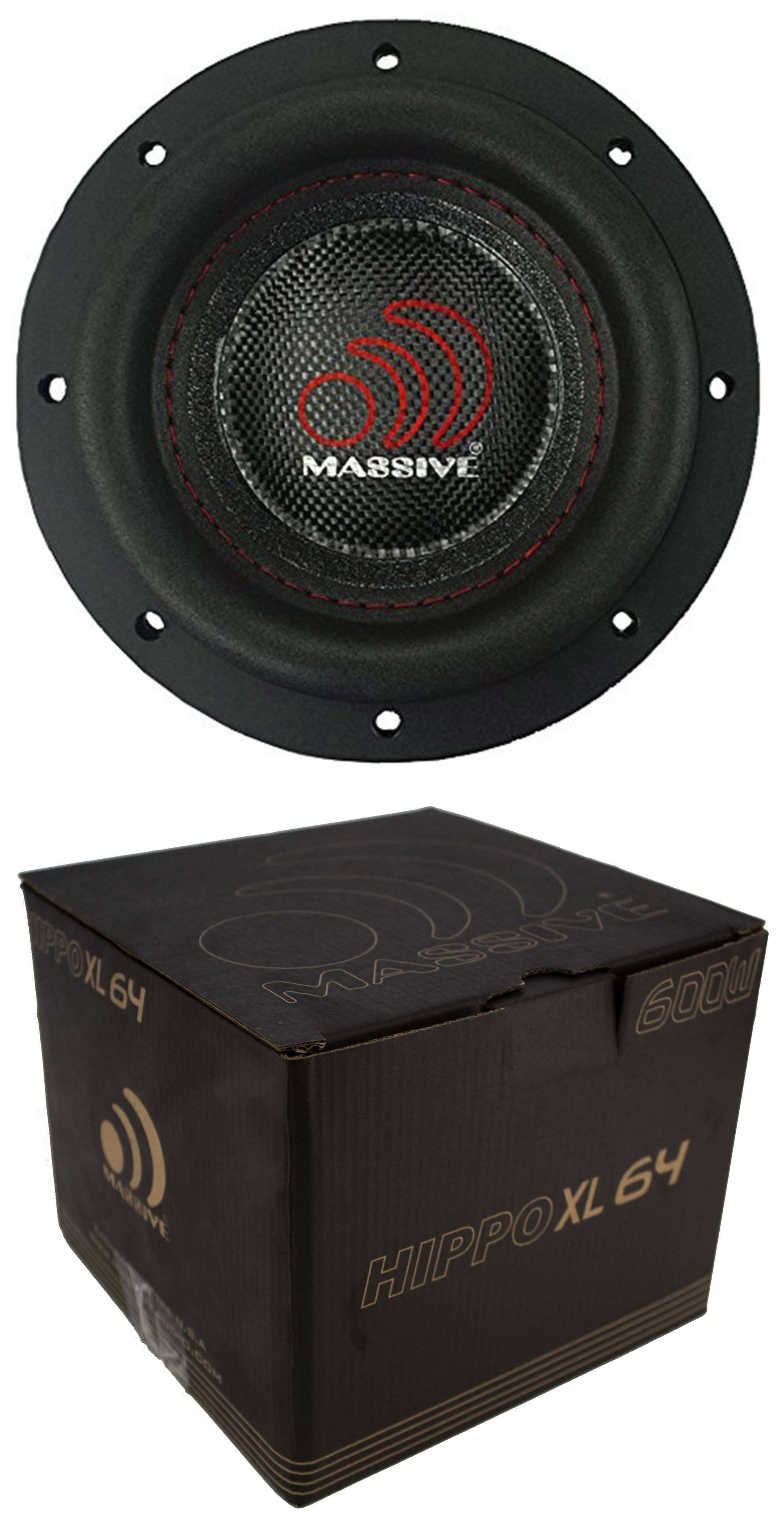 Massive Audio HIPPOXL64 - 6x22 Dual 4 Ohm Car Audio Subwoofer 600W