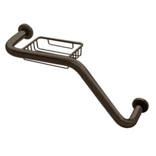 CRL Gb5350rb Oil Rubbed Bronze 20 inch 135 Degree Grab Bar with Wire Basket