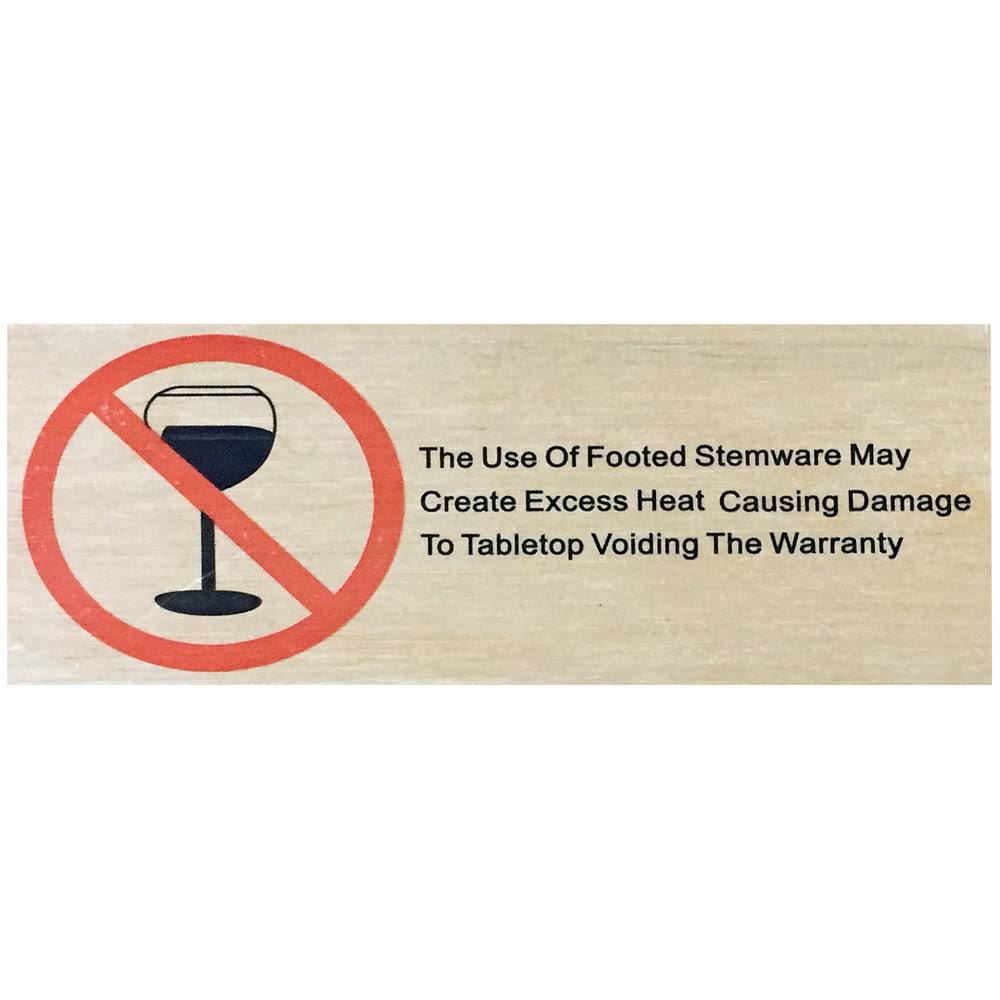 BFM Seating PH2432TKBLU Synthetic Teakwood Table Top, 24x22Wx32x22D, Black