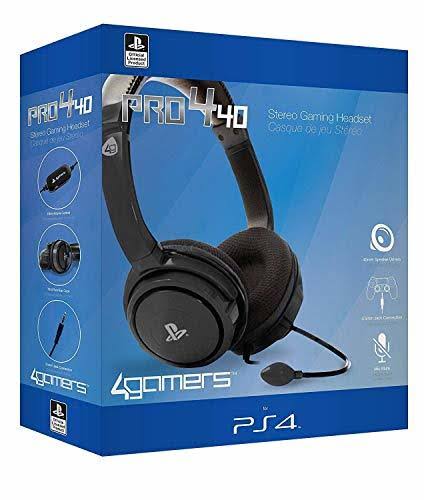 4Gamers PRO4-40 Wired Stereo Gaming Headset PS4