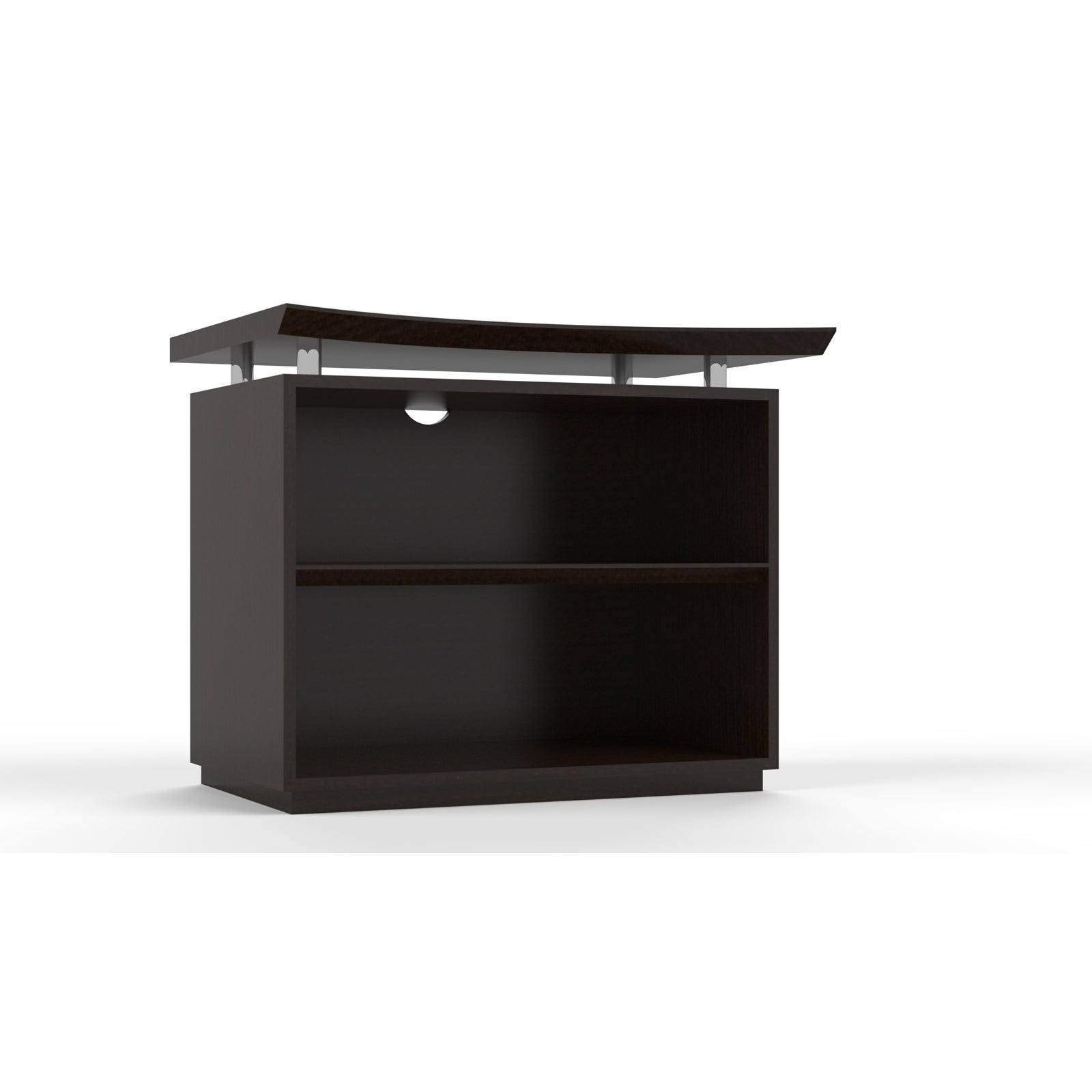 Mayline Sterling 36x22 2-Shelf Bookcase Textured Brown Sugar [STEB2TBS]