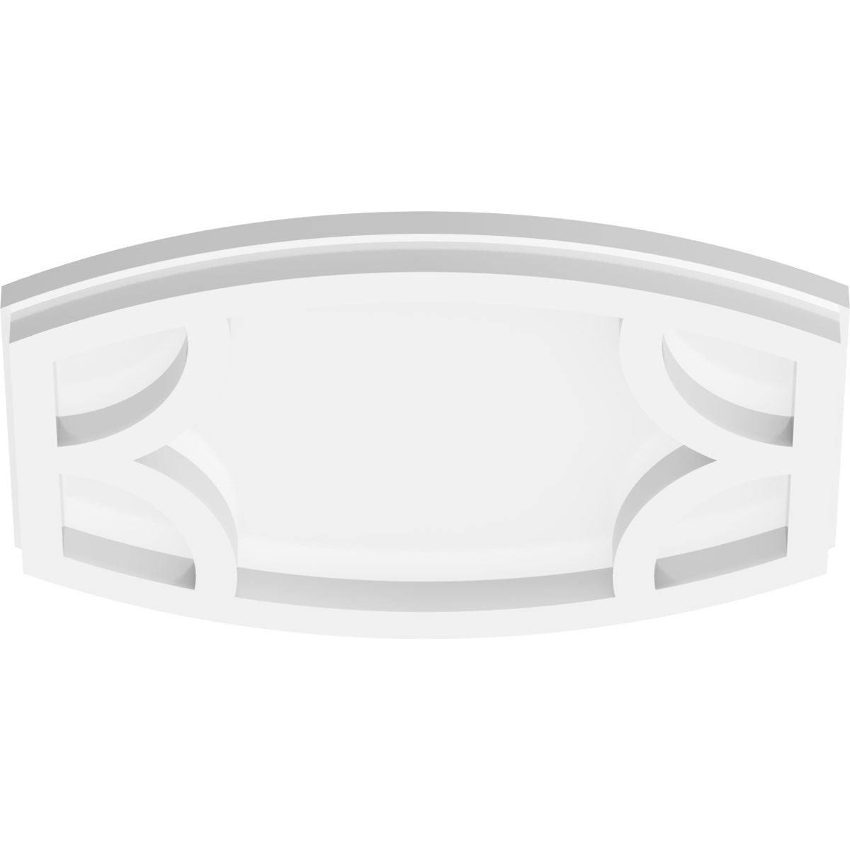 40 inchw x 26 5/8 inchh x 2 inchid x 21 1/2 inchc x 1 inchp Kailey Architectural Grade PVC Contemporary Ceiling Medallion, Two P