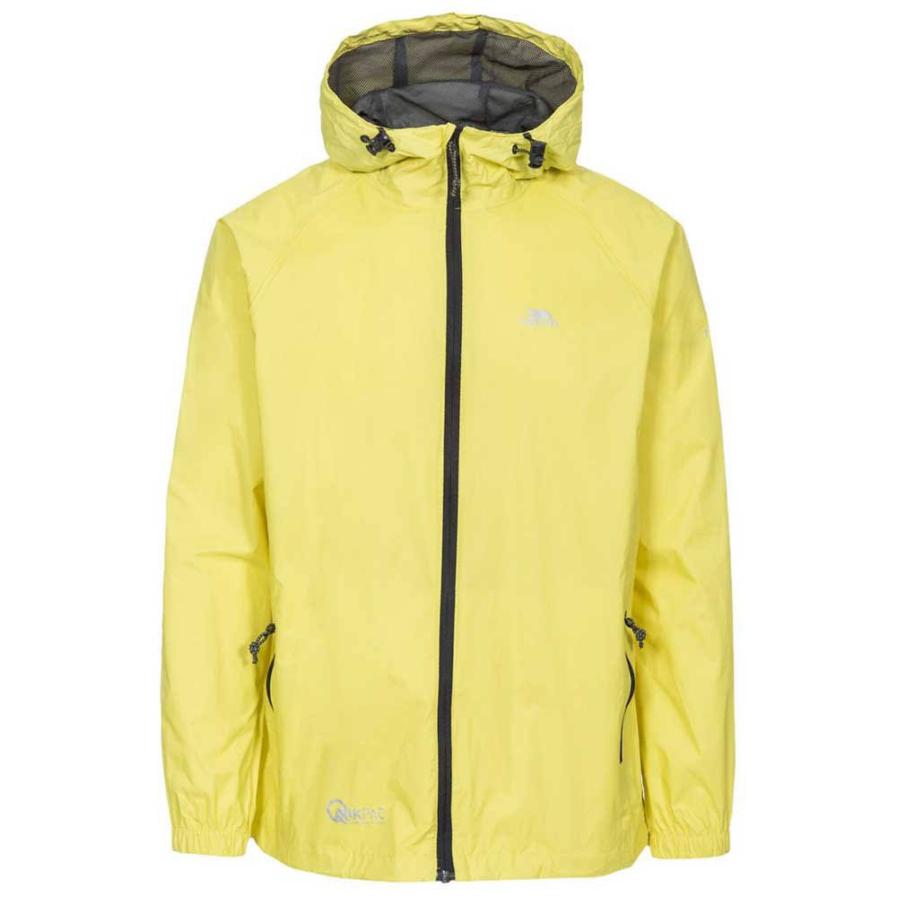 Trespass Unisex Qikpac Waterproof Packaway Jacket - Yellow, Large